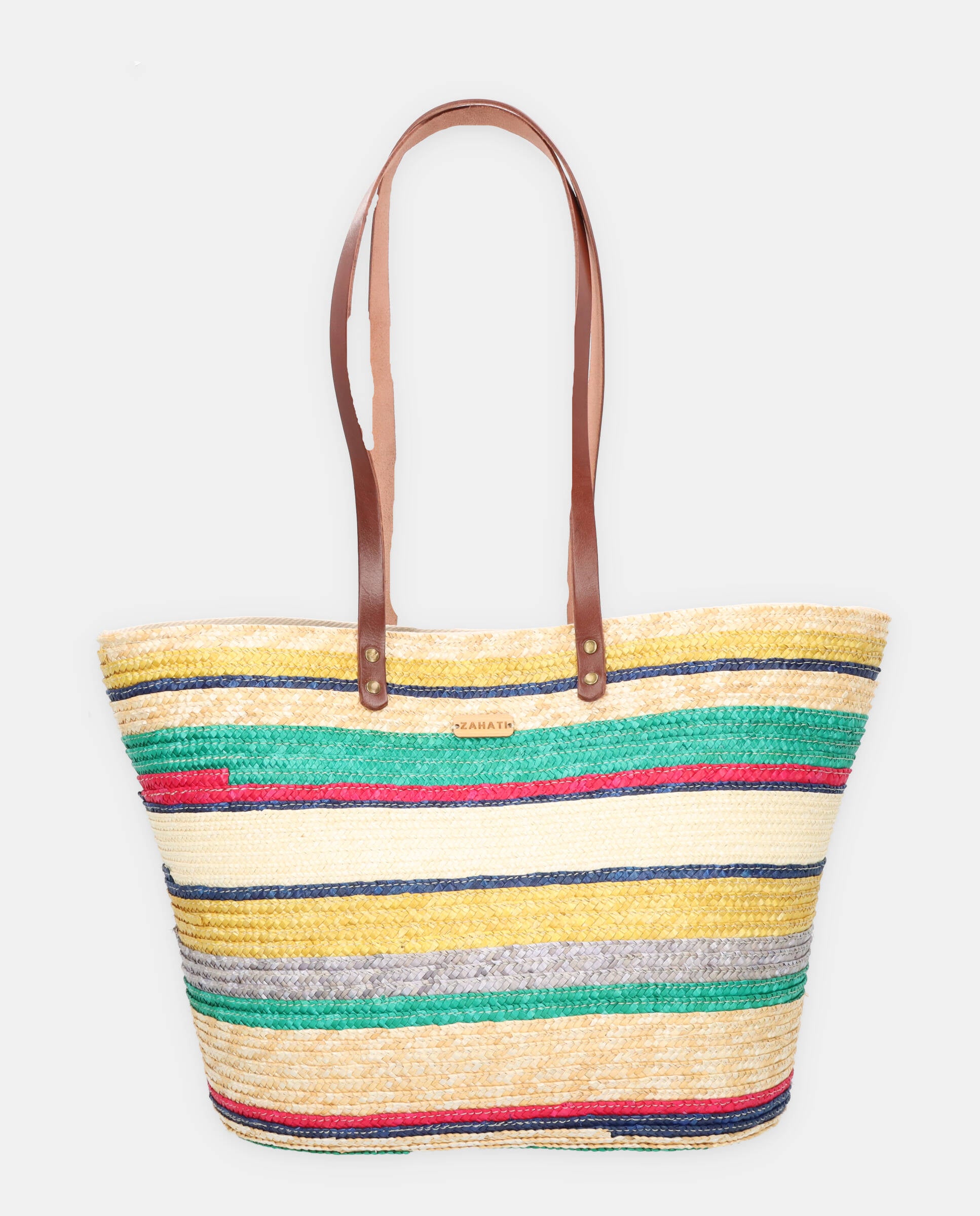 Hula basket made of wheat straw – ZAHATI - Main Image