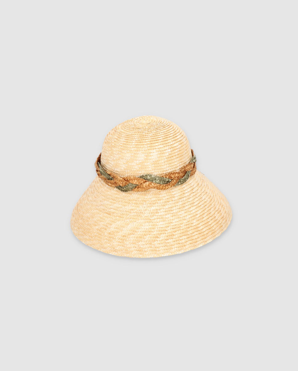 Lollipop braid camel-oliva