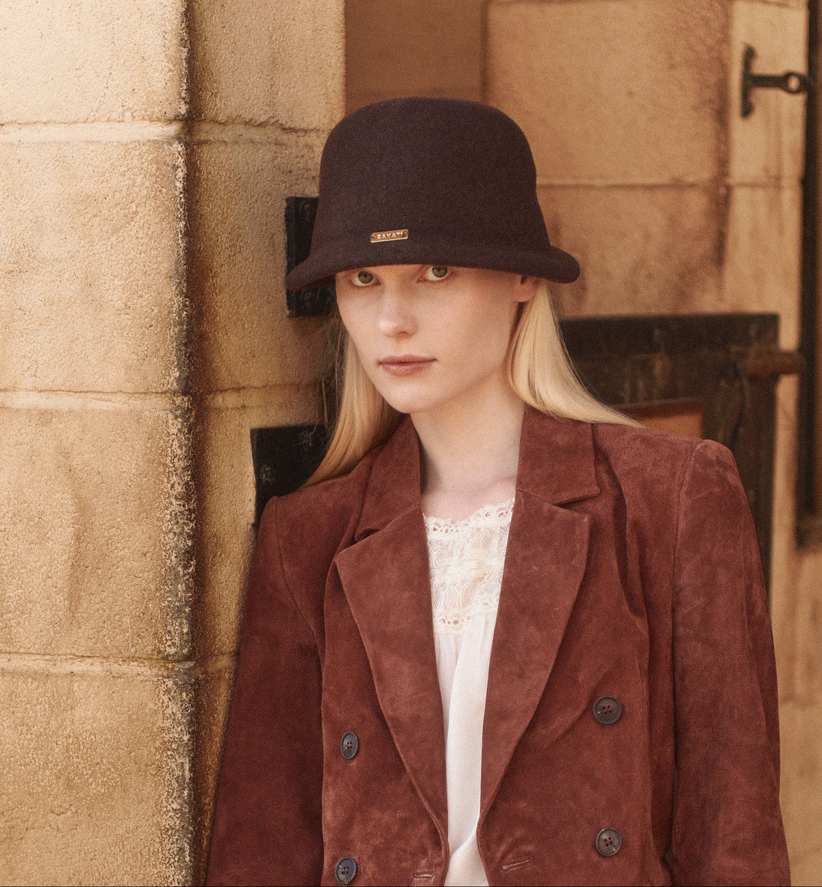 Sombrero Odette marron