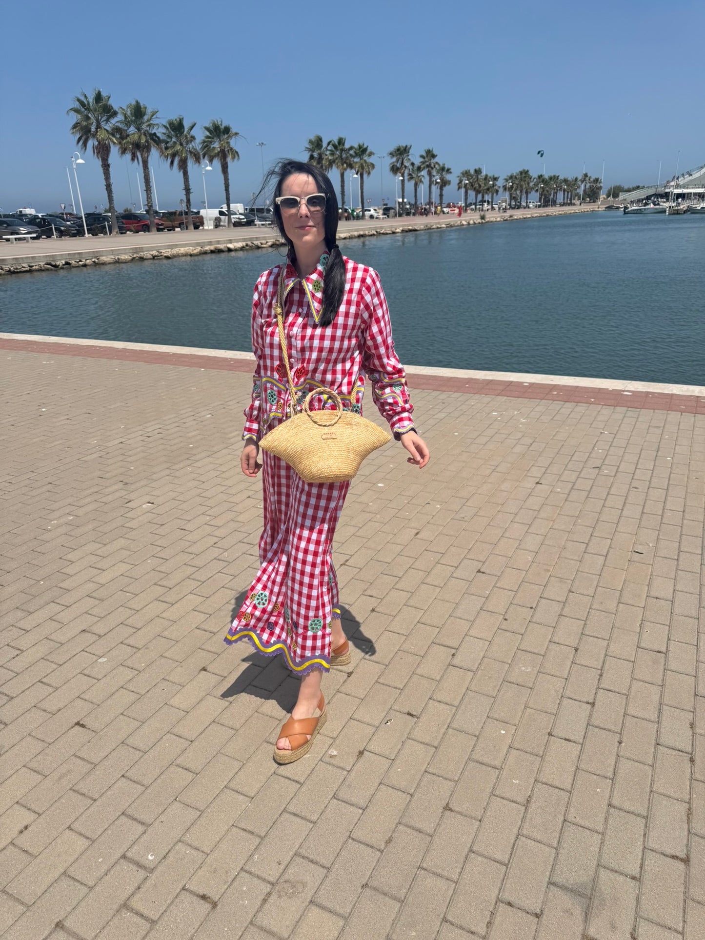 Hatbag Mini de paja de trigo Natural