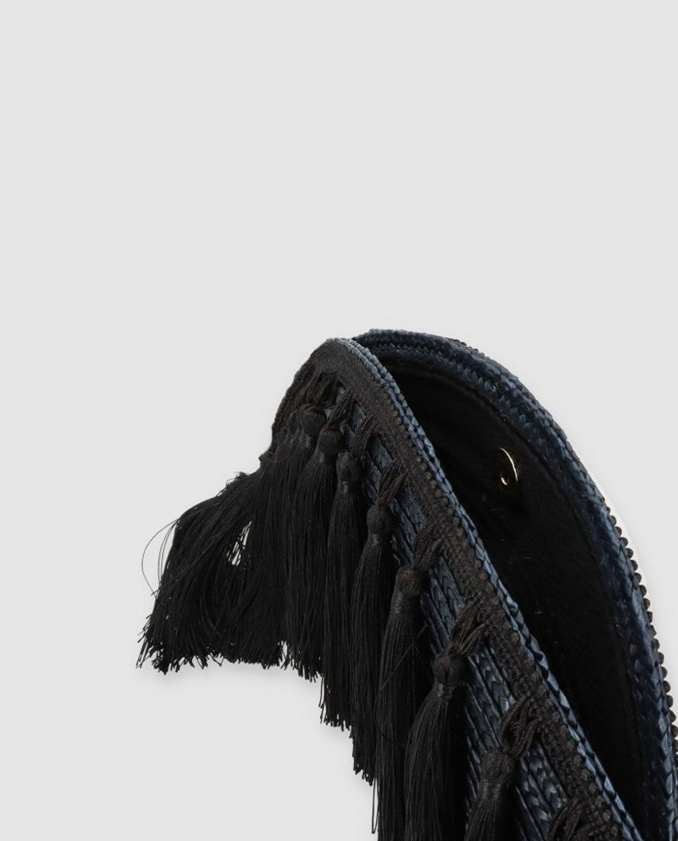 Abanico pom pom negro