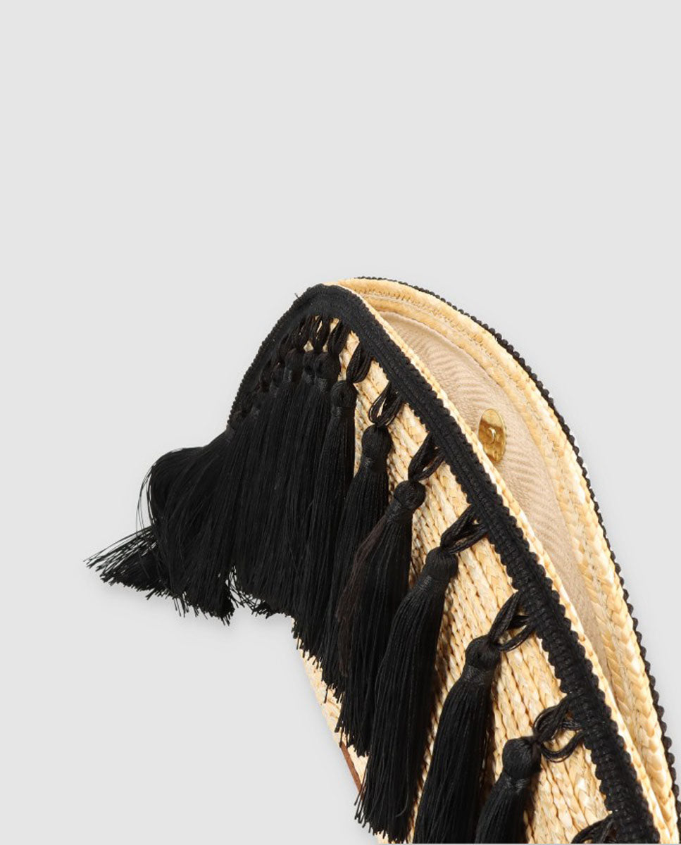 Abanico pom pom natural