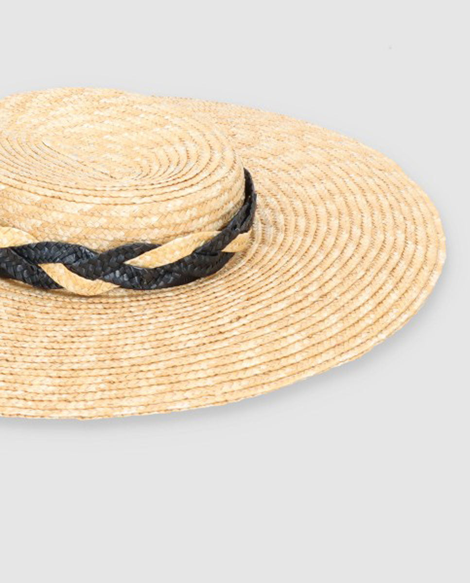 Sombrero Andalusian braid natural-bicolor
