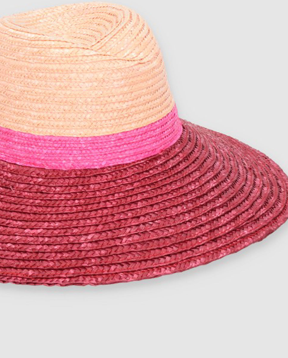 Beetle flow hat two-tone orange-purple-brim M