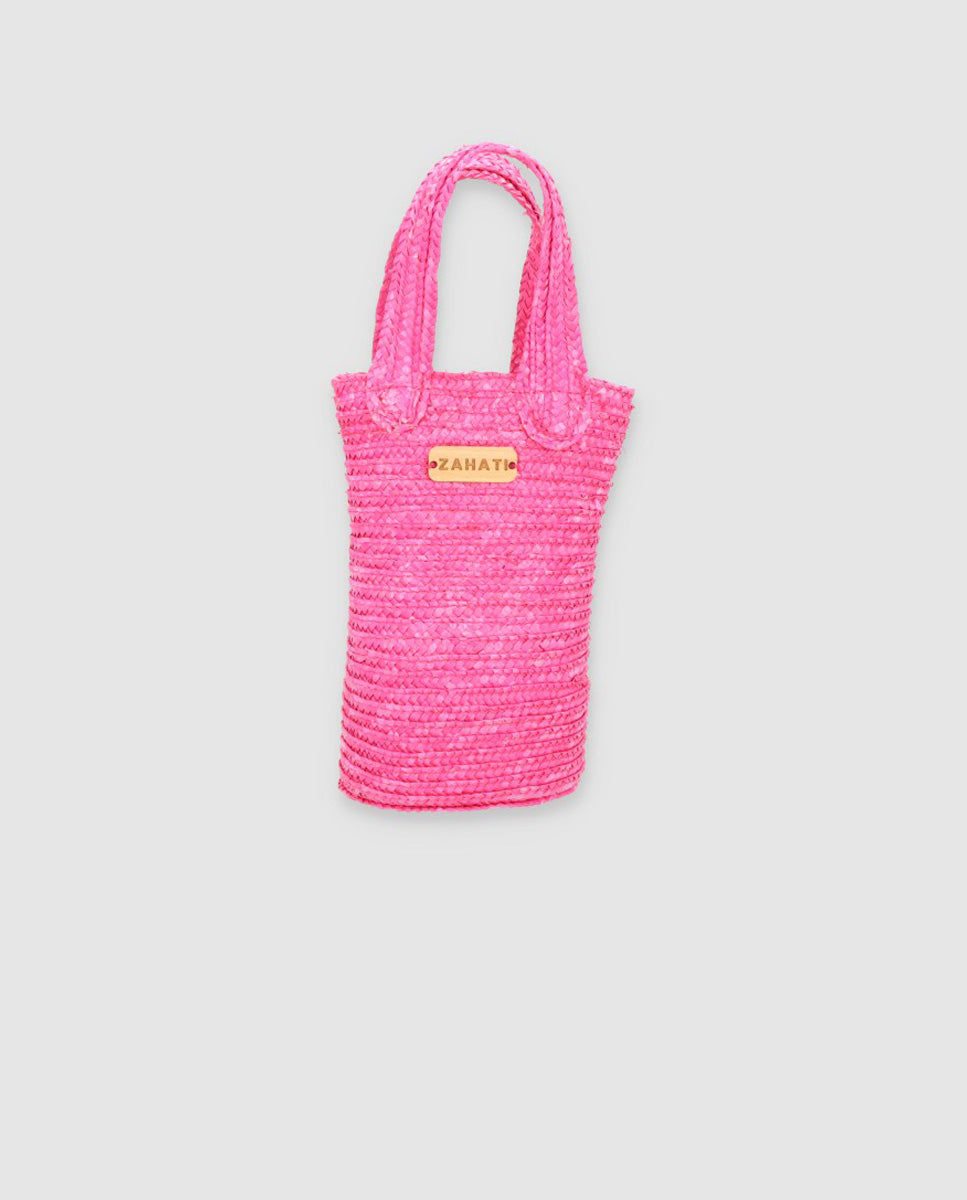 Fuchsia baguetin handbag – ZAHATI - Main Image