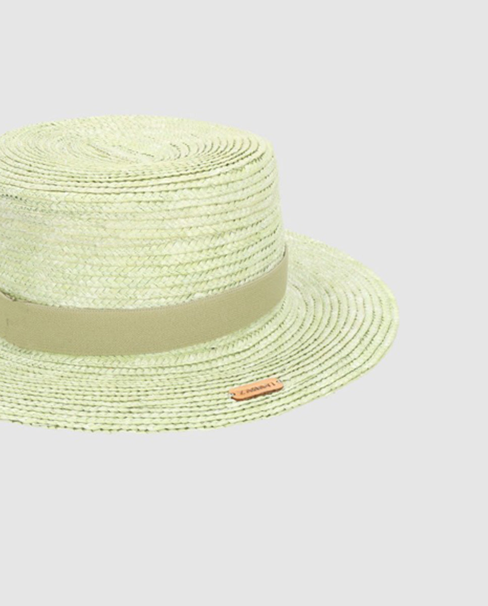 Canotier straw hat low cup brim S color