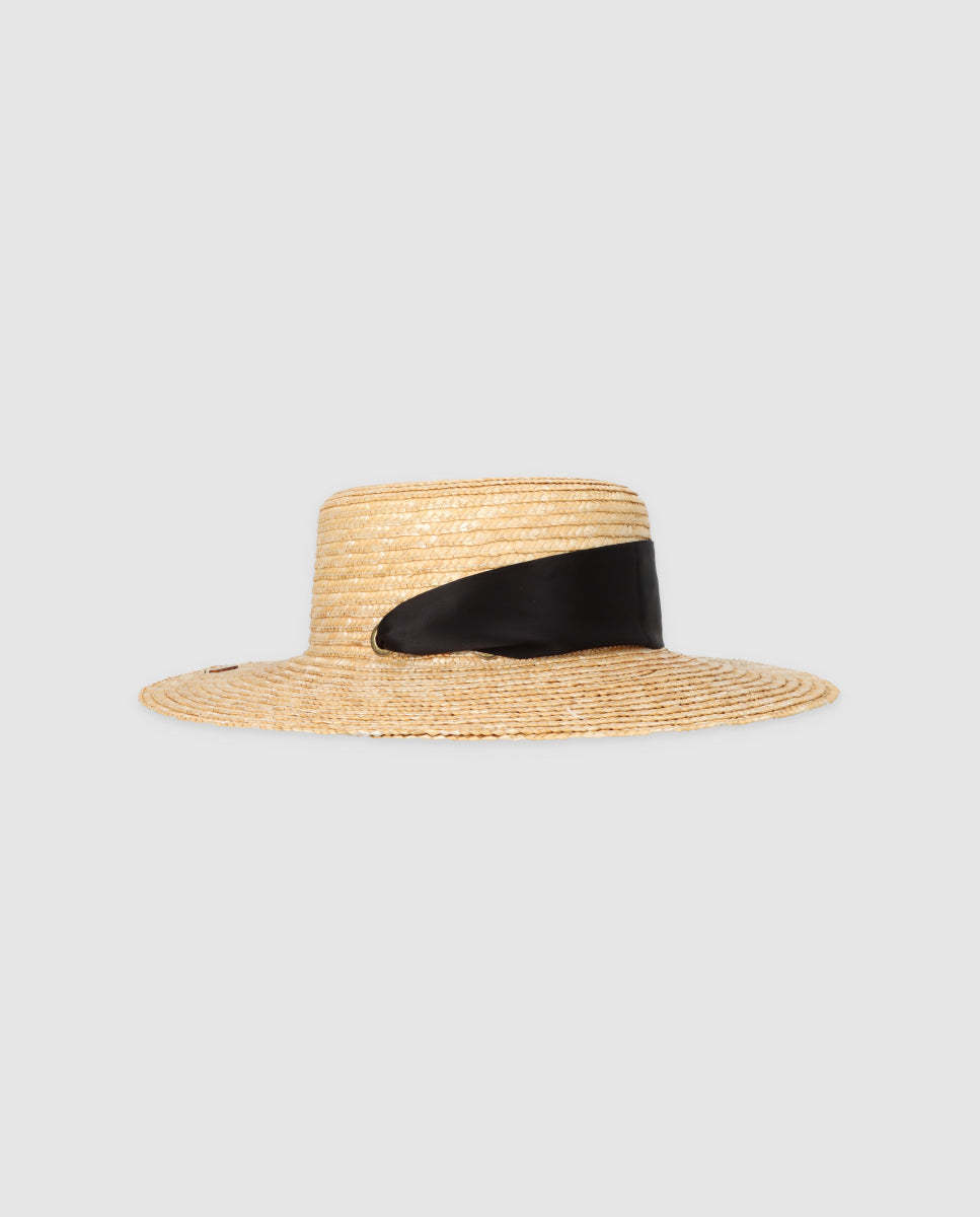 Cinta sombrero seda negra