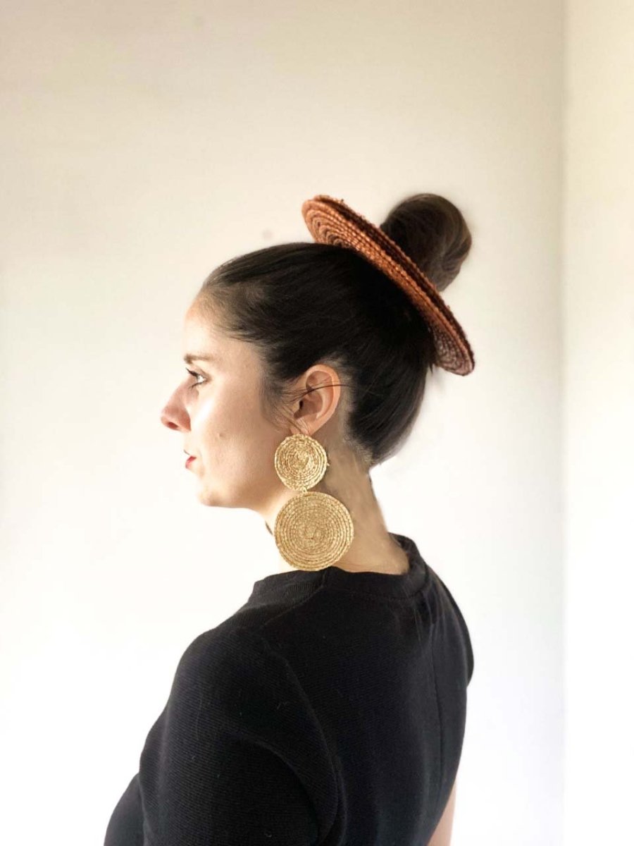 Coletero aro de paja oliva - ZAHATI