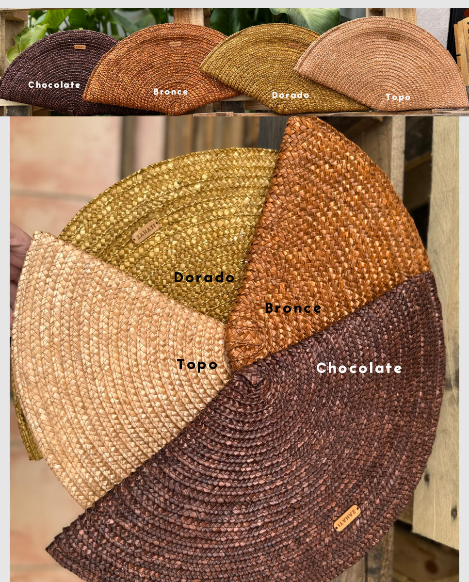 Bolso Abanico bronce