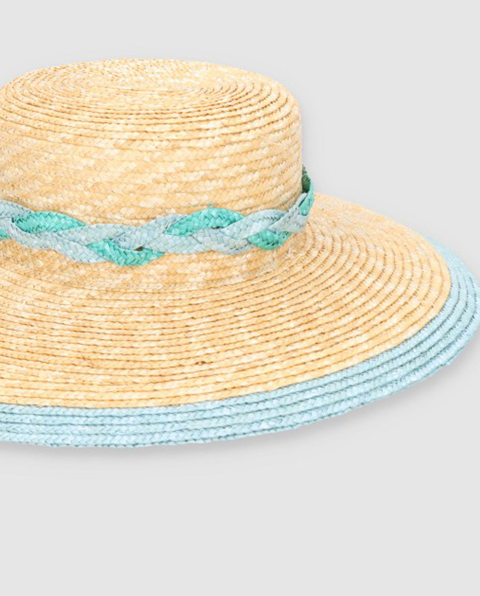 Sombrero Cuchi braid baby blue
