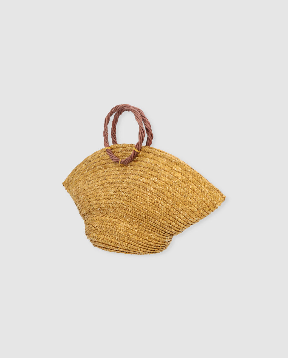 Gold mini hat bag