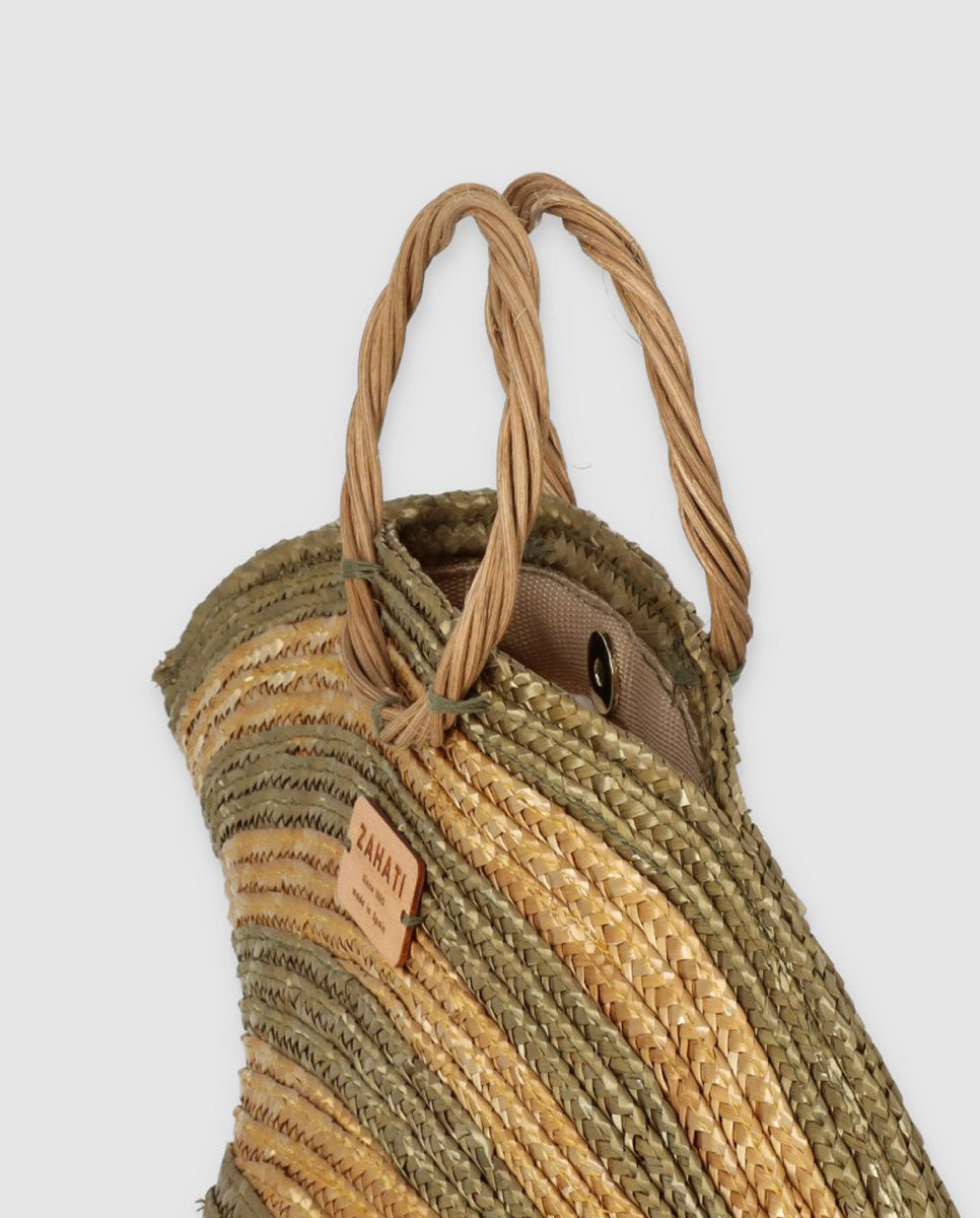 Hatbag Mini cebra oliva - mostaza