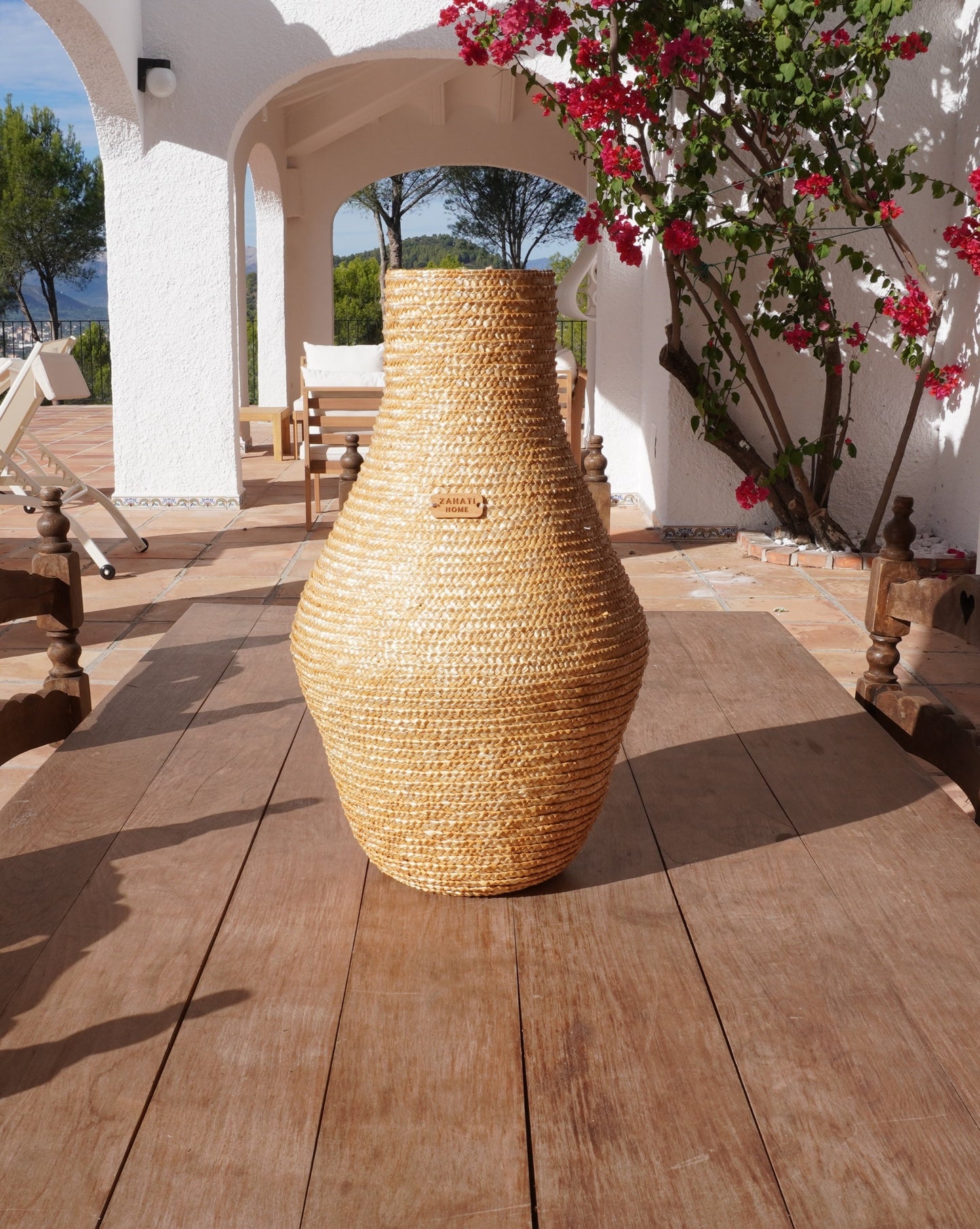 Jarrón Banana de paja natural - ZAHATI