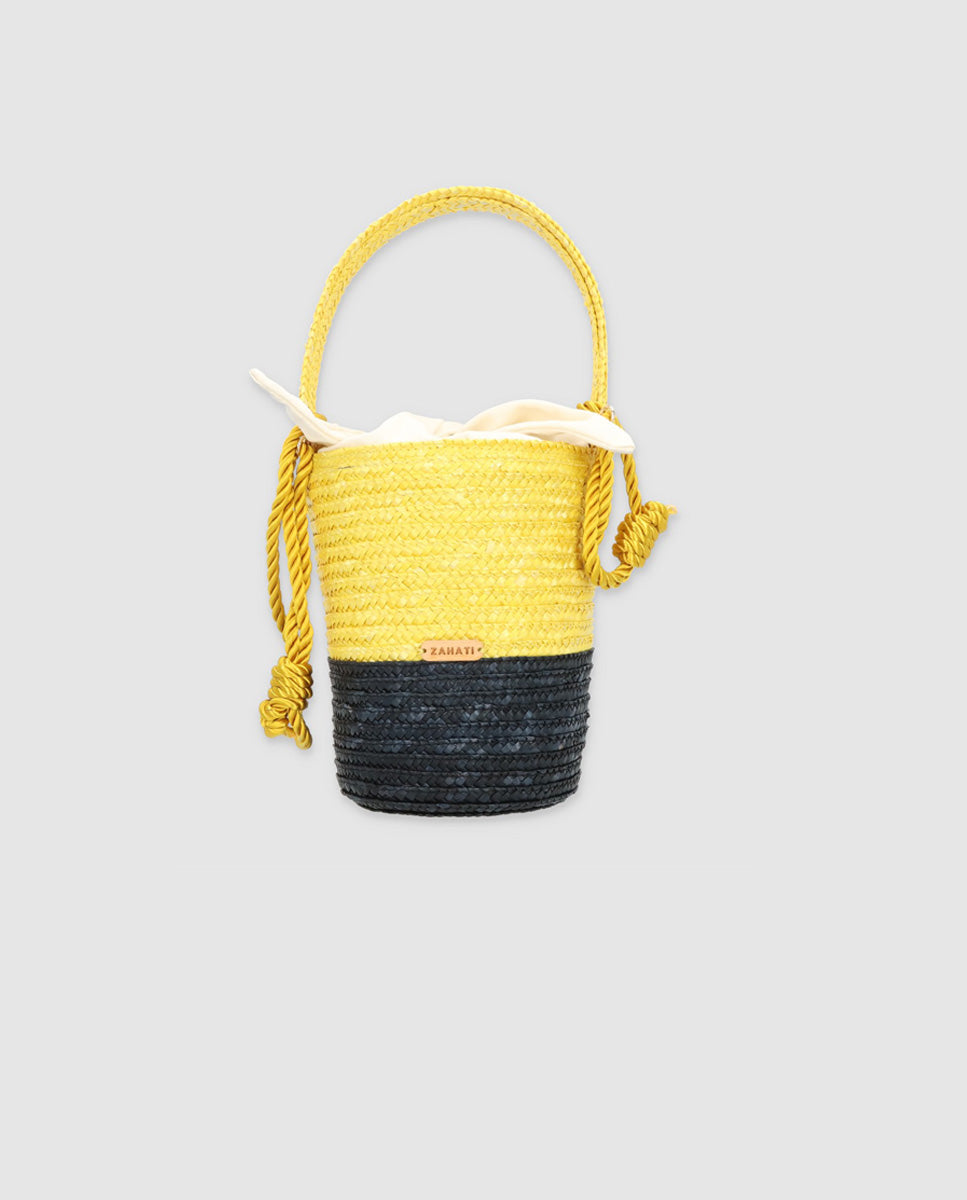 Bolso Juanita bicolor amarillo-negro