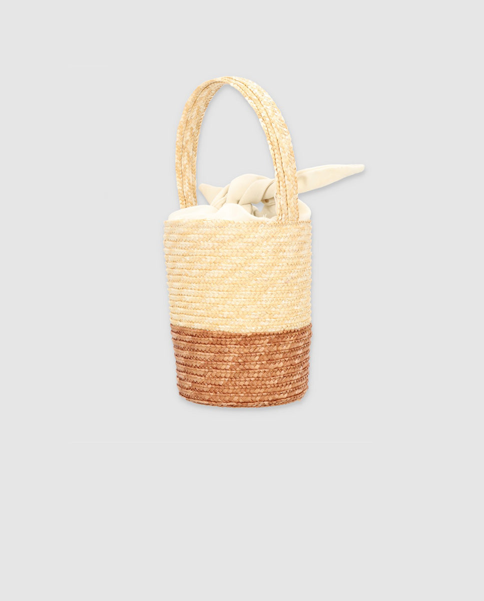 Two-tone camel Josephine bag