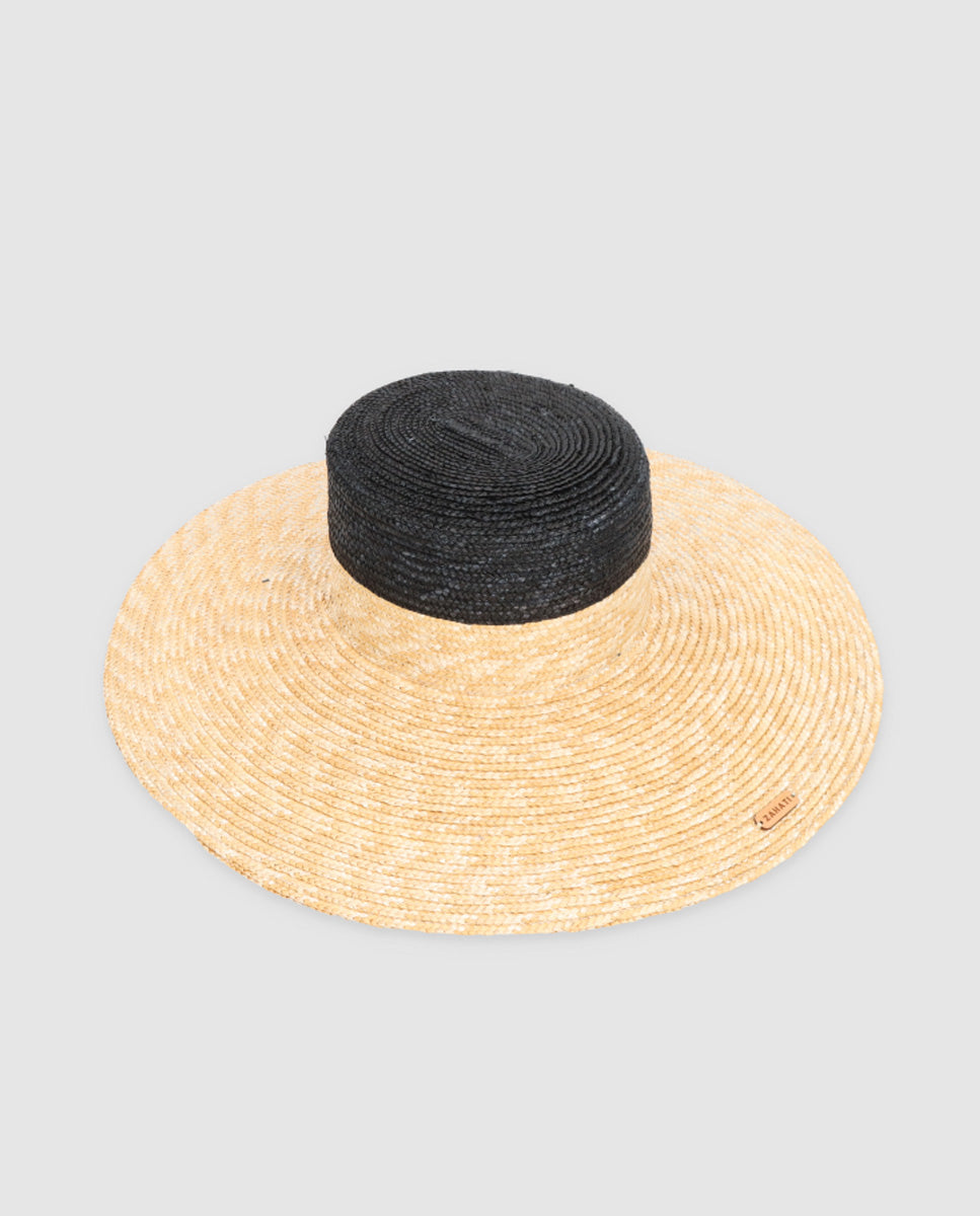 Sombrero Cuchi bicolor natural & negro