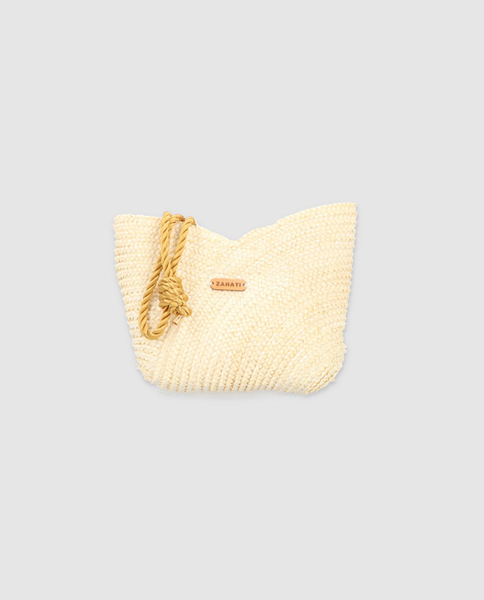 Cartera Petalo Mini blanco roto