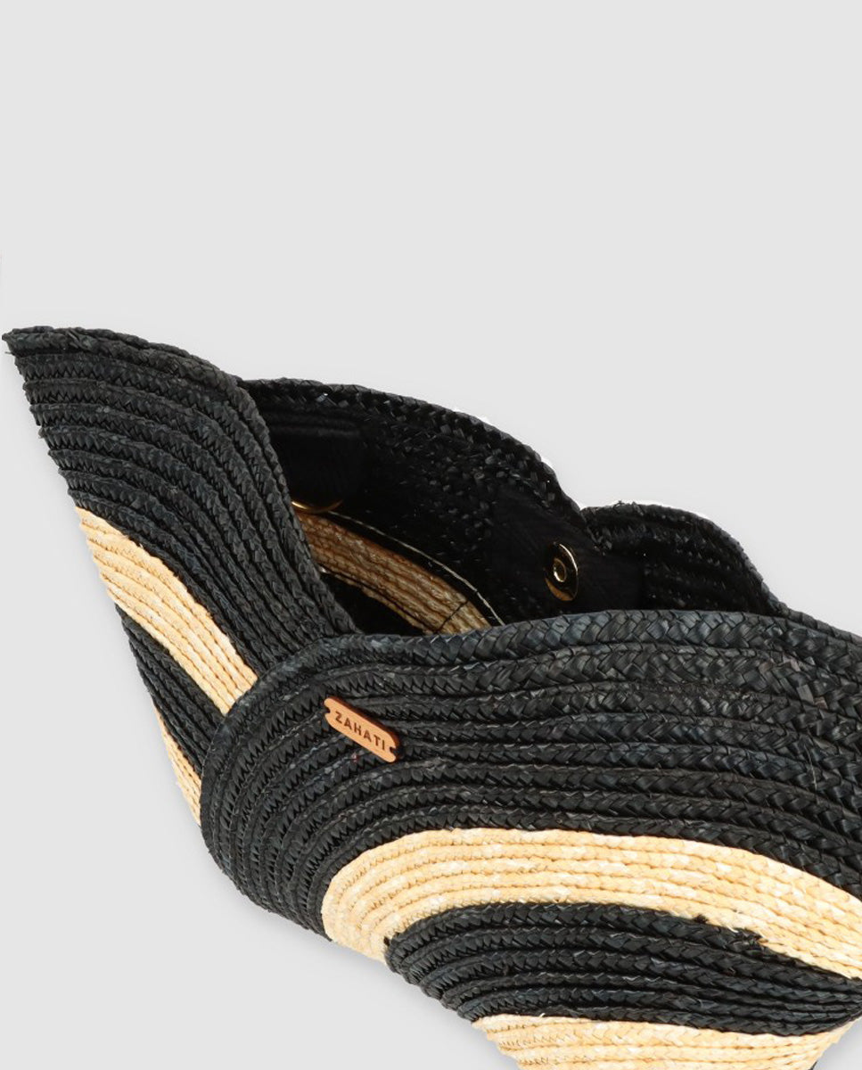 Cartera Petalo M cebra