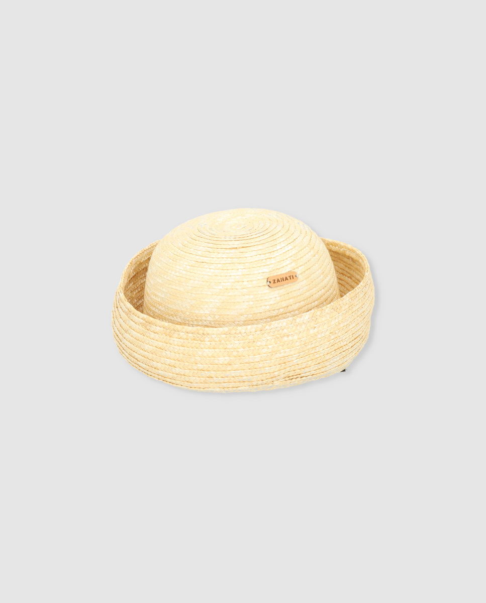 Beetle flow hat two-tone orange-purple-brim M