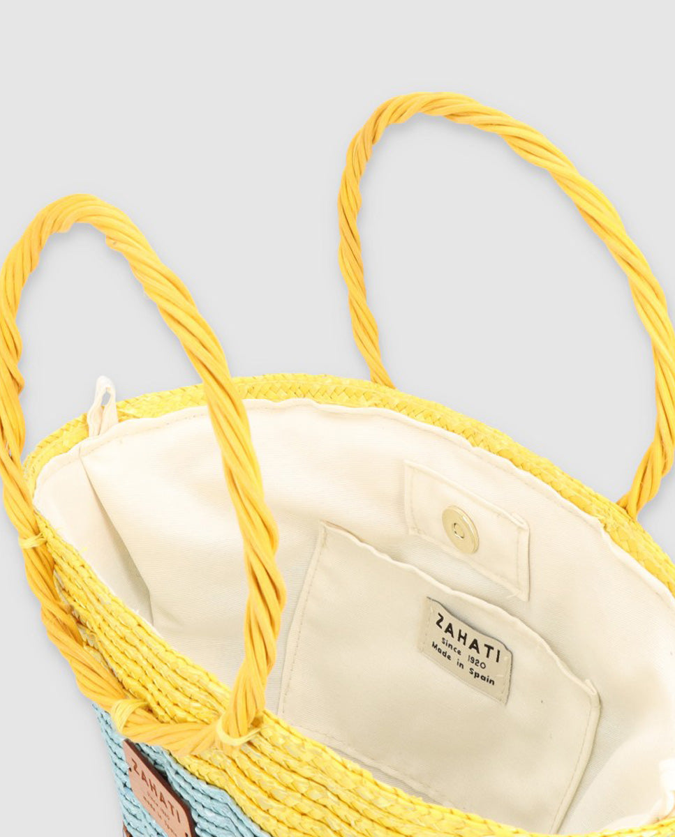 Shelly L maxi bag tricolor pistachio