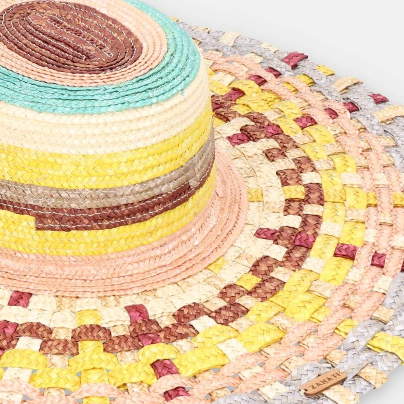 Tris-Tras Rainbow Straw Cuchi Hat