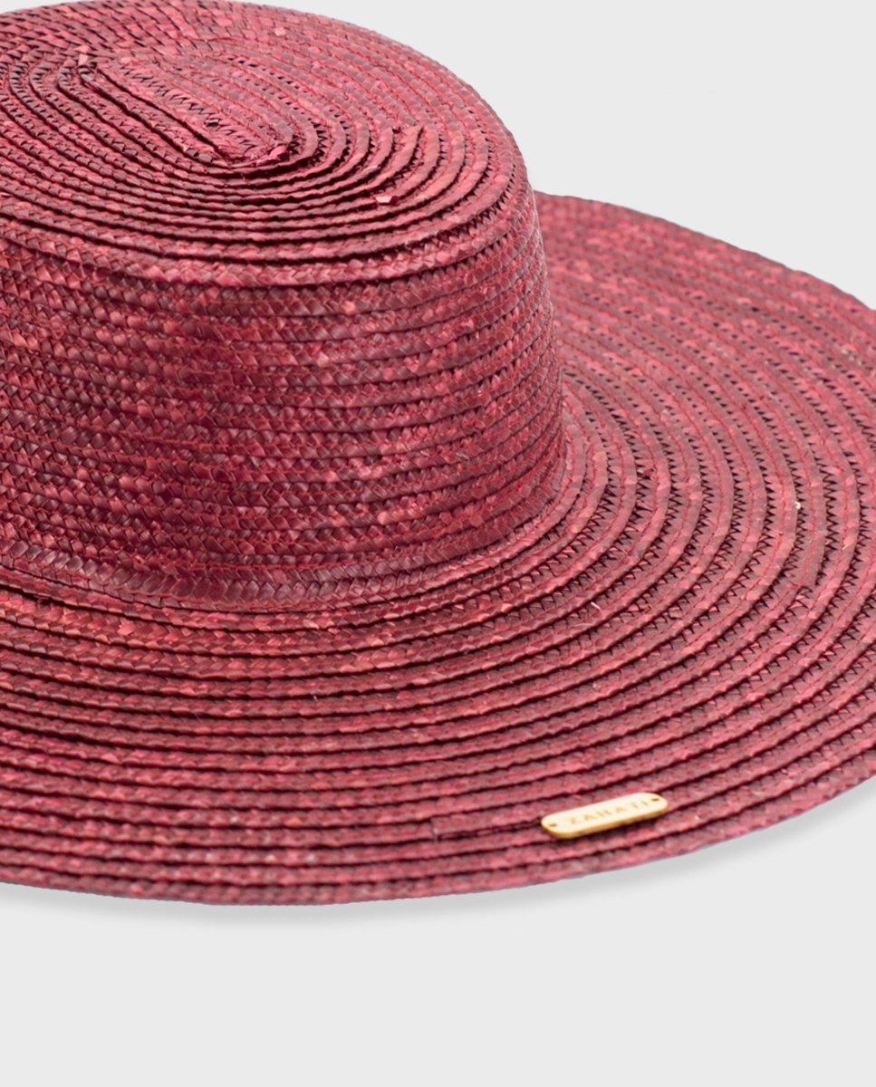 Sombrero paja Canotier ala L - ZAHATI