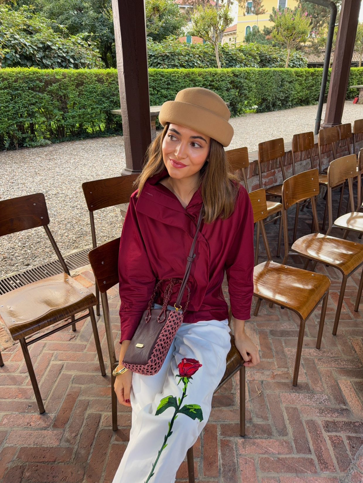 Bolso Zig-Zag duo burdeos