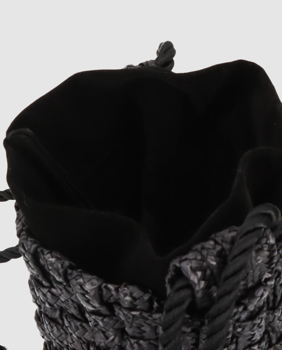 Sac Tube Tris-Tras blanc + noir