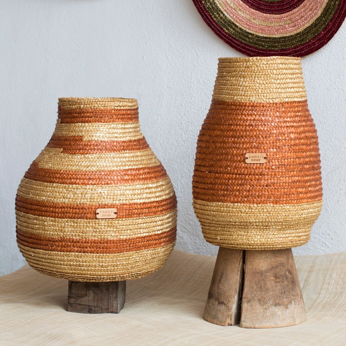 ZAHATI HOME Jarrón Sandía (izquierda) Jarrón Nectarina (derecha)