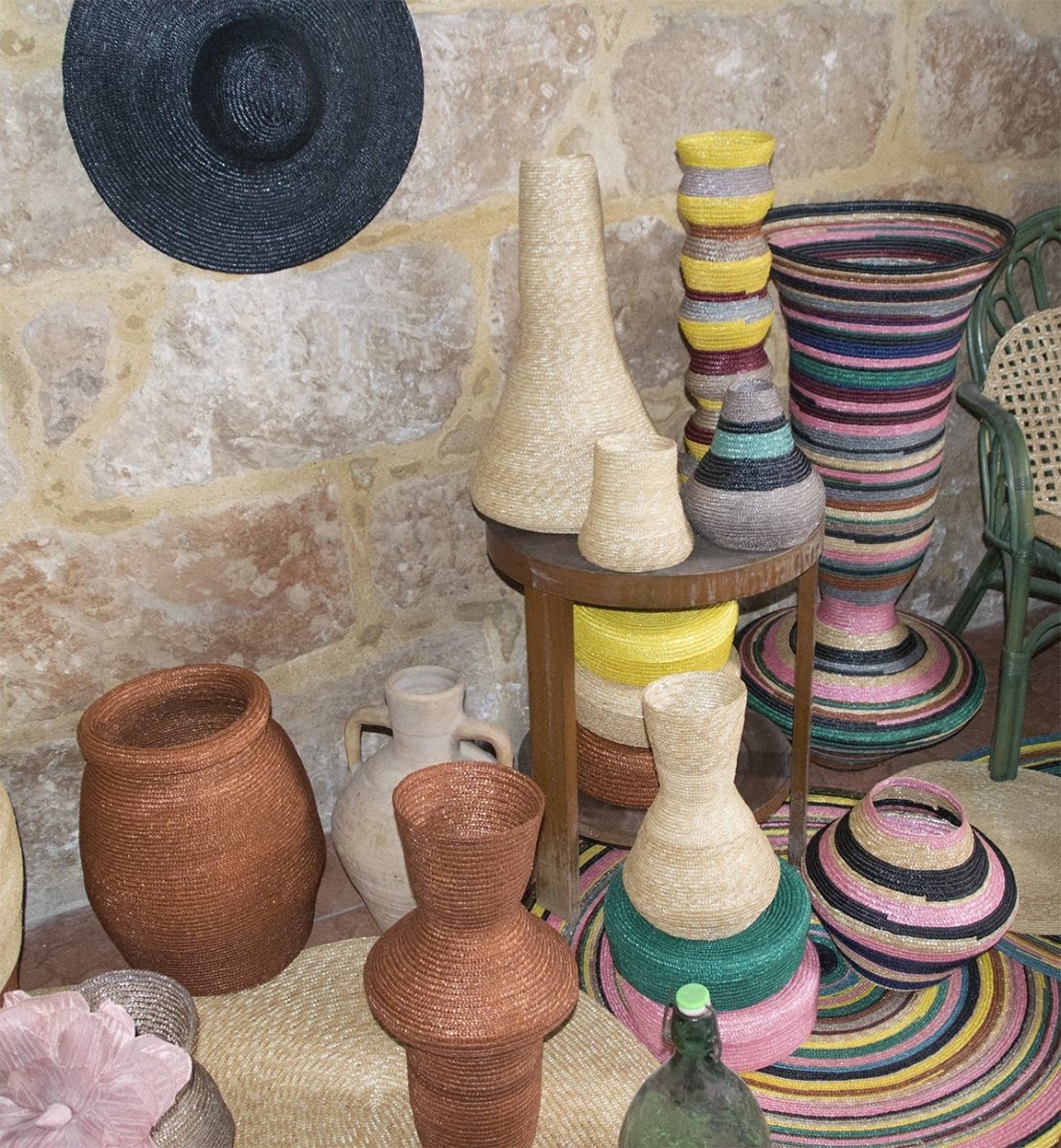 Alfombra ovalada colorines paja natural - ZAHATI