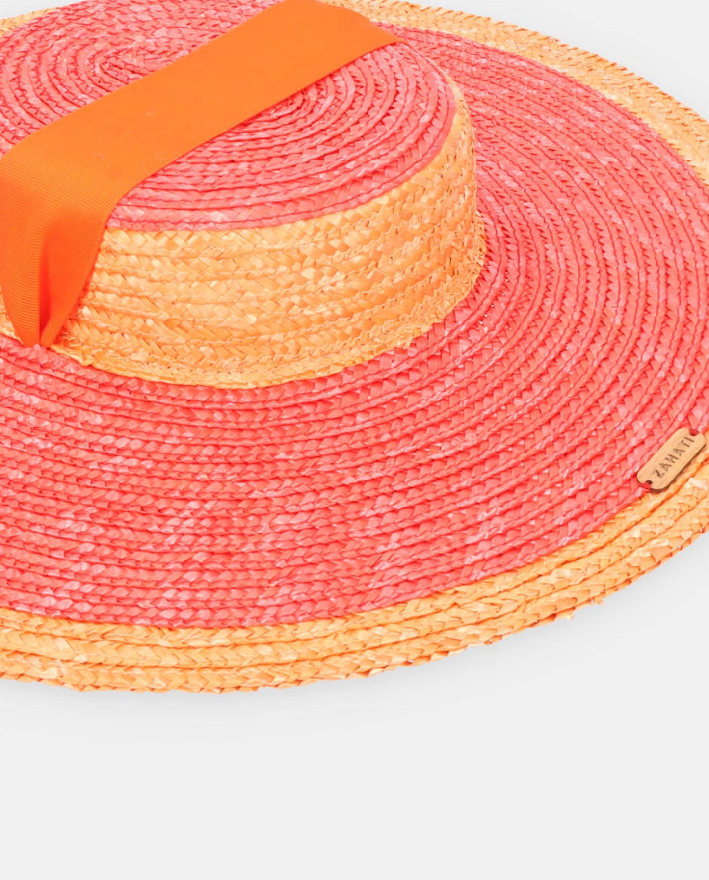 Sombrero Andalusian bicolor rojo-naranja