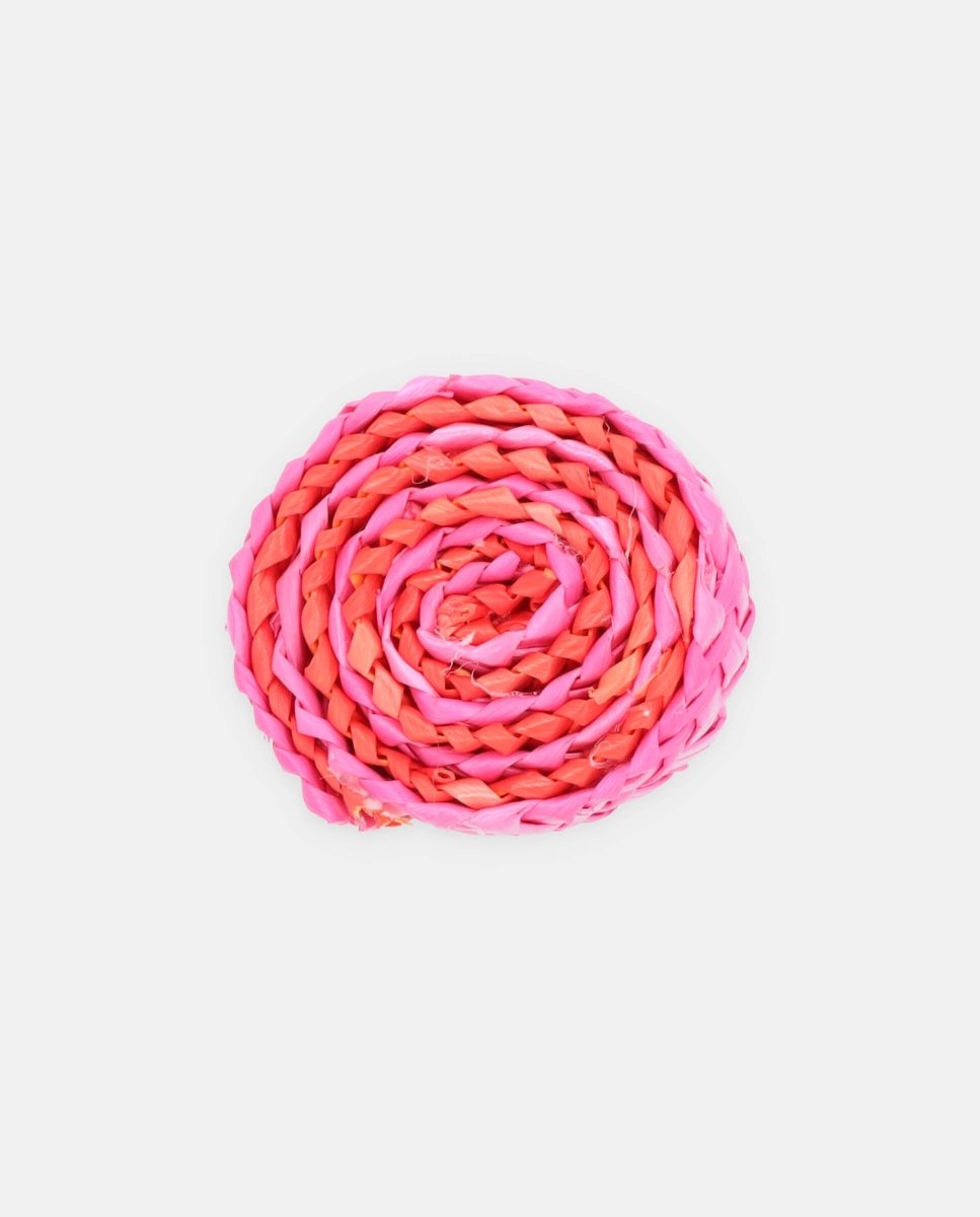 Anillo piruleta espiral bicolor fucsia - ZAHATI