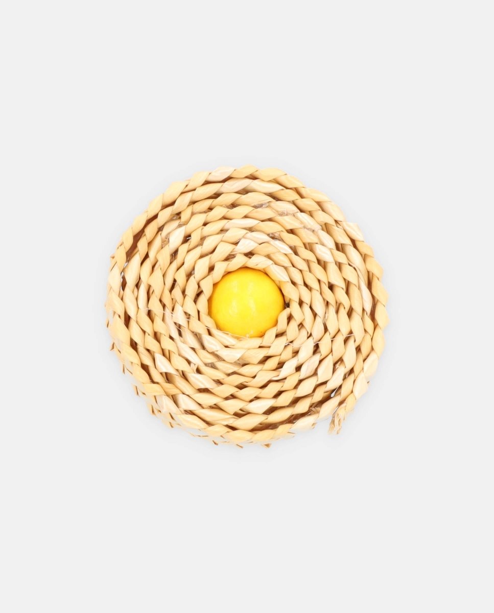 Anillo Spin pin madera amarillo - ZAHATI