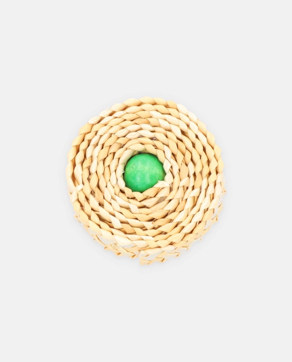 Anillo Spin pin madera verde - ZAHATI