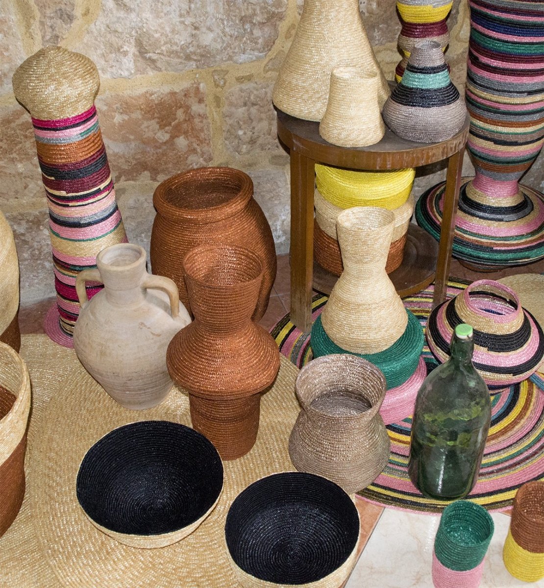 Bote de paja natural - ZAHATI