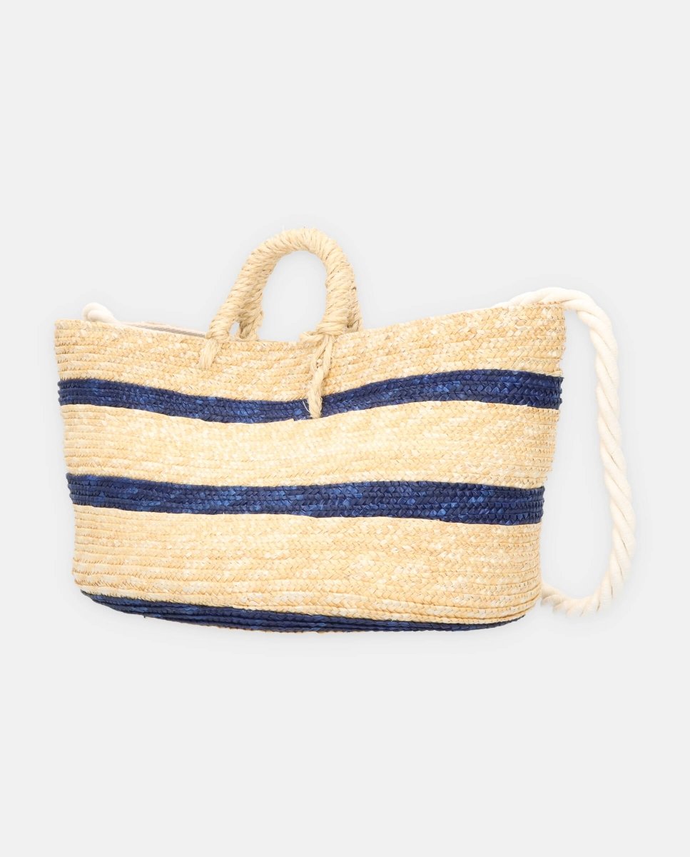 Capazo de paja nube azul - ZAHATI