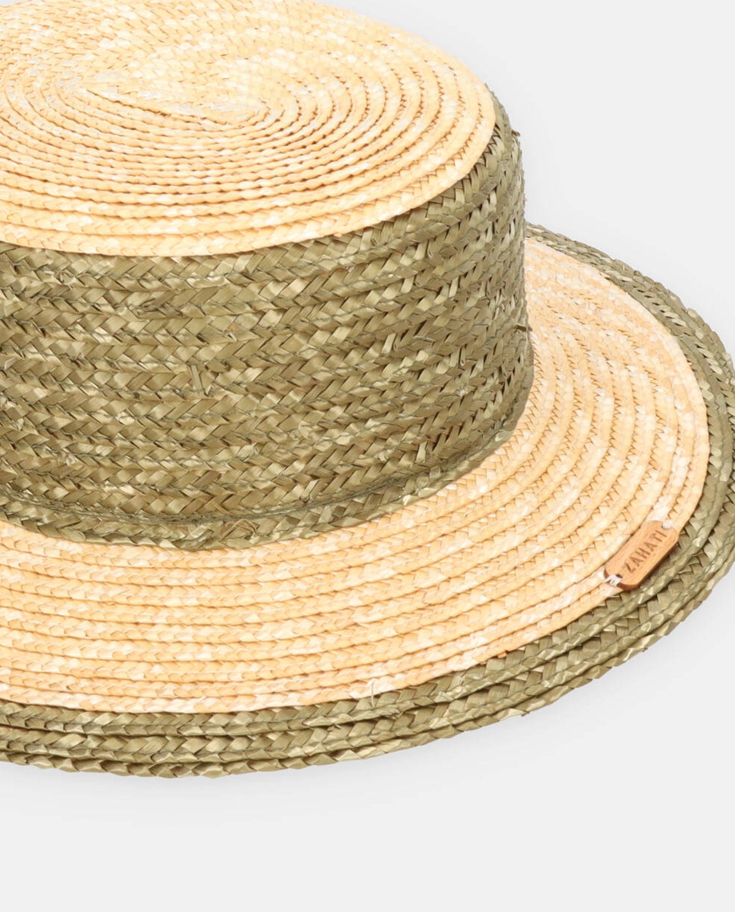 Sombrero Cuchi bicolor oliva-natural ala S