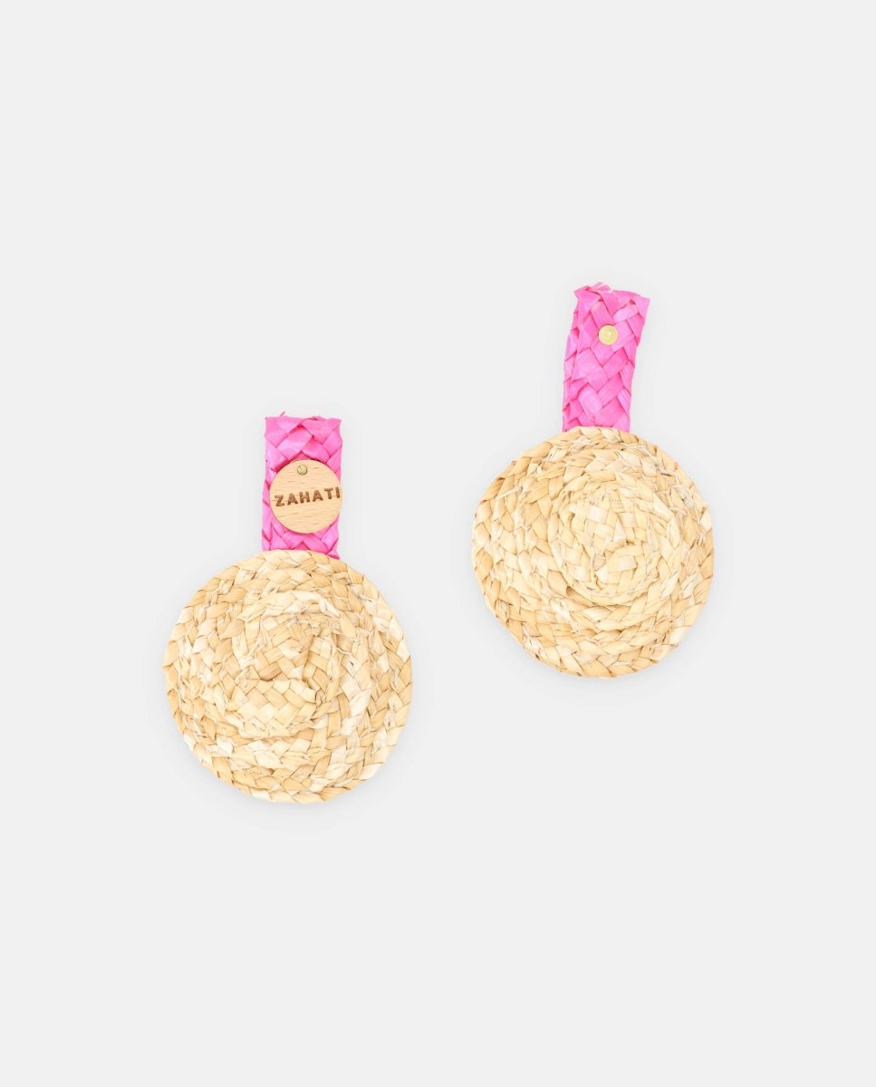 Pendientes Globo fucsia - ZAHATI