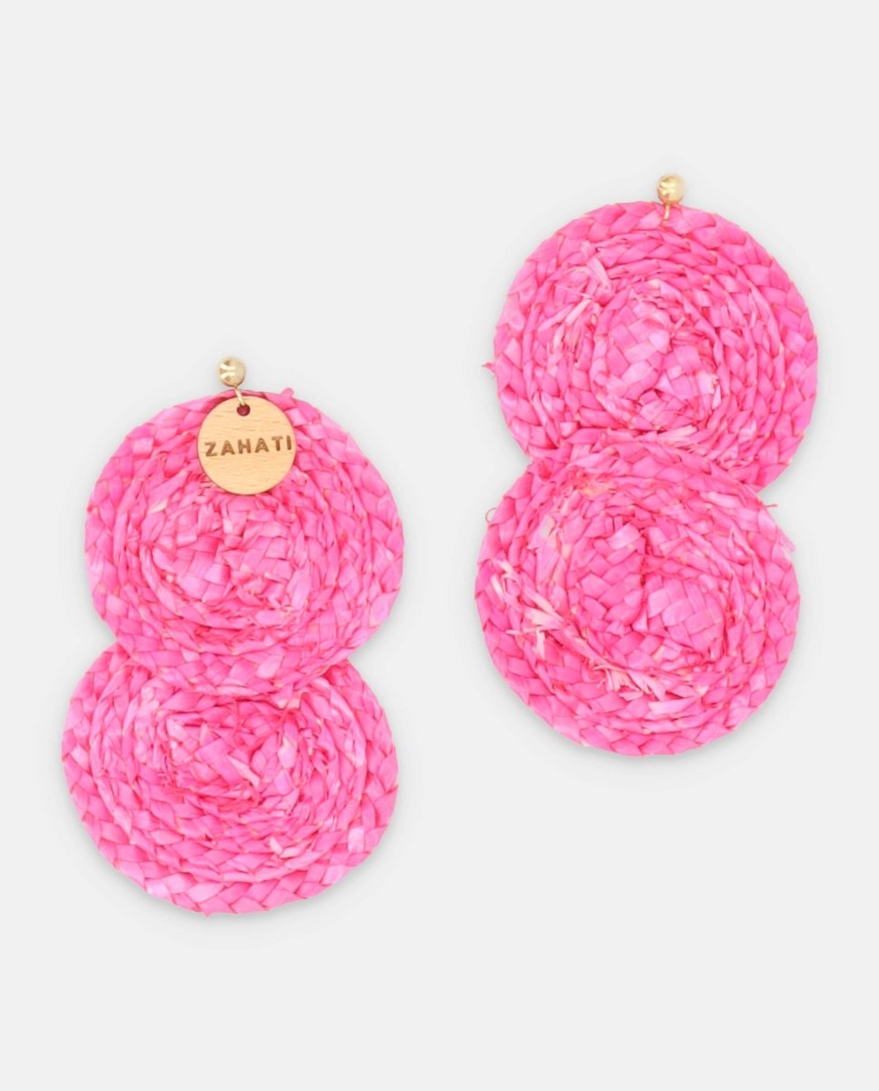 Pendientes Lilos fucsia - ZAHATI