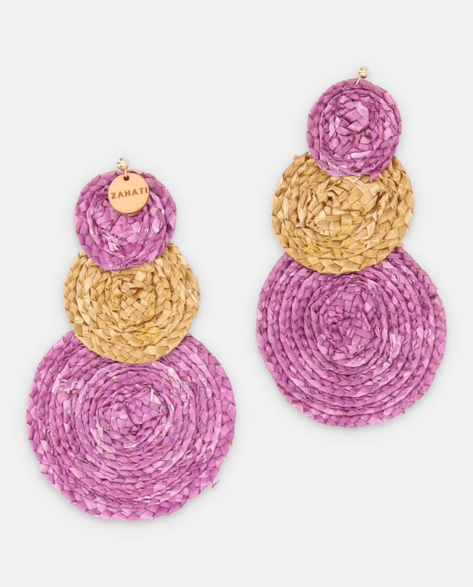 Pendientes Lola violeta - ZAHATI