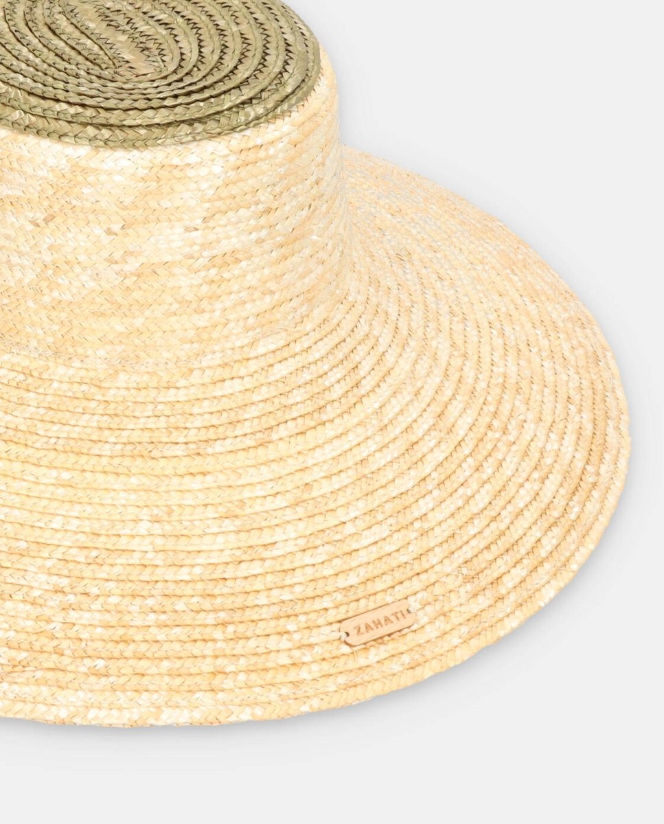 Sombrero cuchi bicolor Topping Verde - ZAHATI