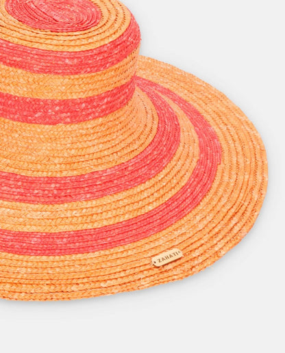 Sombrero Cuchi cebra naranja - ZAHATI