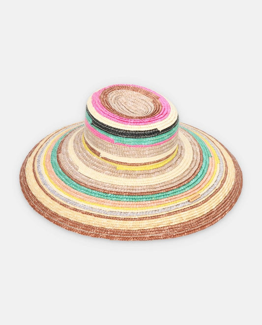 Sombrero cuchi multicolor colorado - ZAHATI