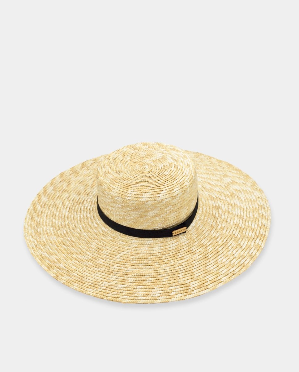 Sombrero paja Canotier ala L natural - ZAHATI