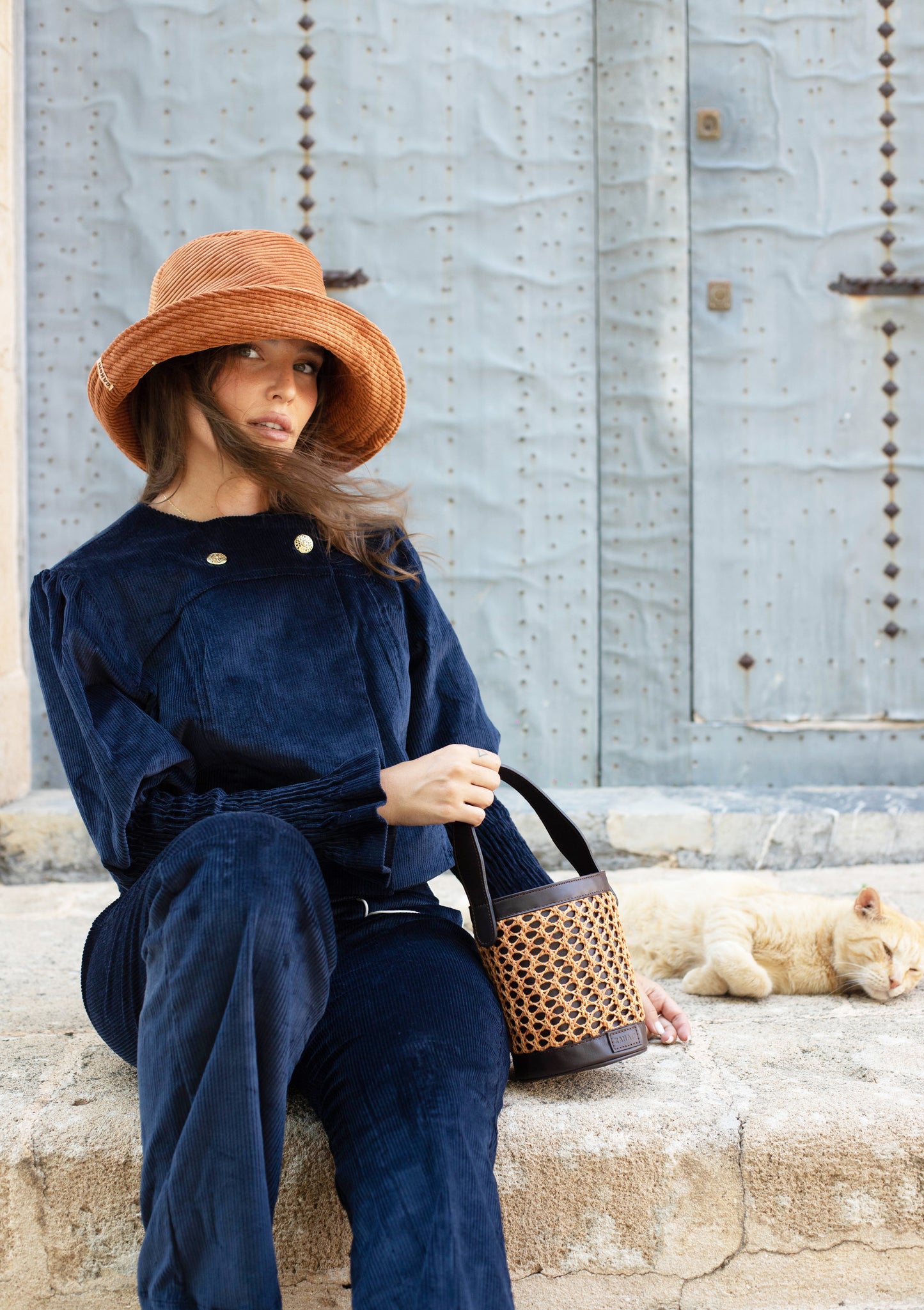 Sombrero Yoyo Pana azul