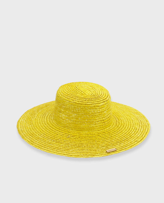 Sombrero Canotier ala M Amarillo