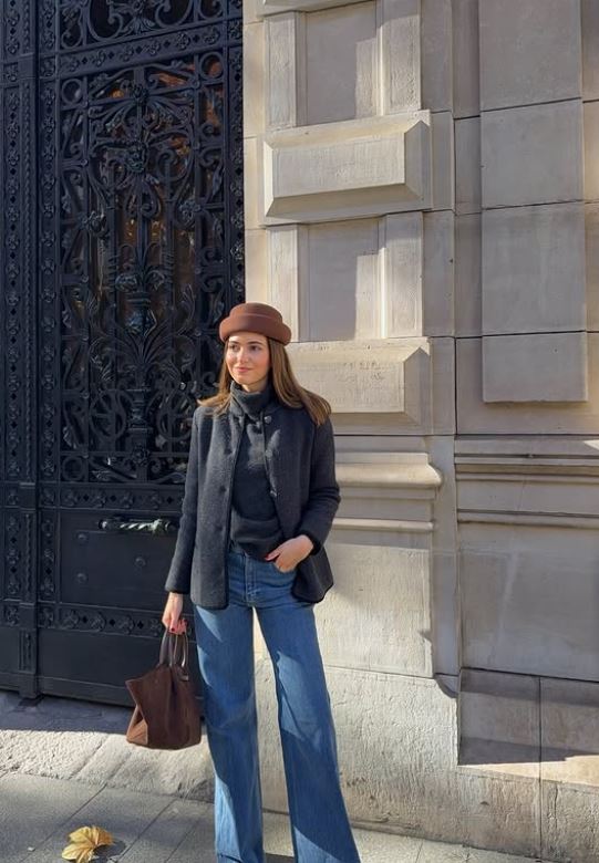 Casquete Nina marron