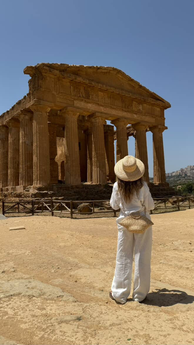 Hatbag Mini de paja de trigo Natural