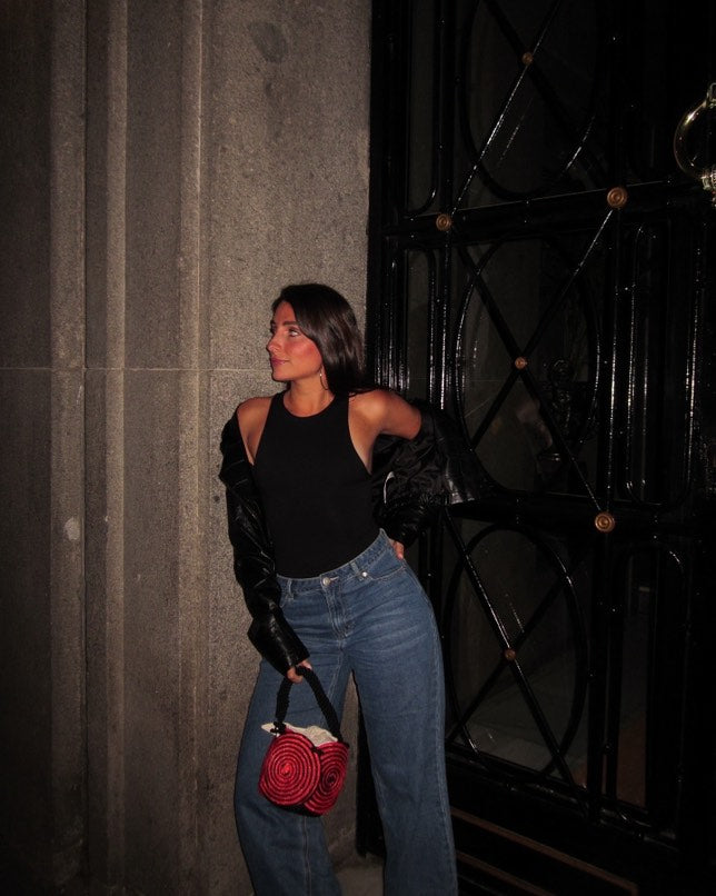 Bolso Yang espiral rojo