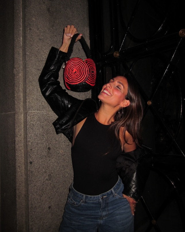 Bolso Yang espiral rojo